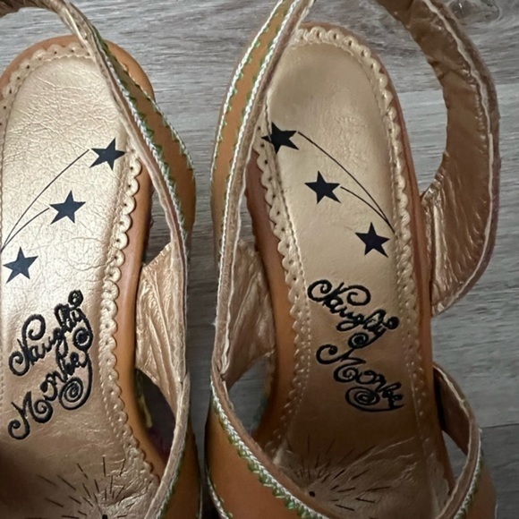 Naughty Monkey New Wedge Slingback Sandals with Colorful Outsole - Picture 4 of 13